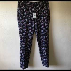 Adrianna Papell Floral Printed Dress Pants NWT